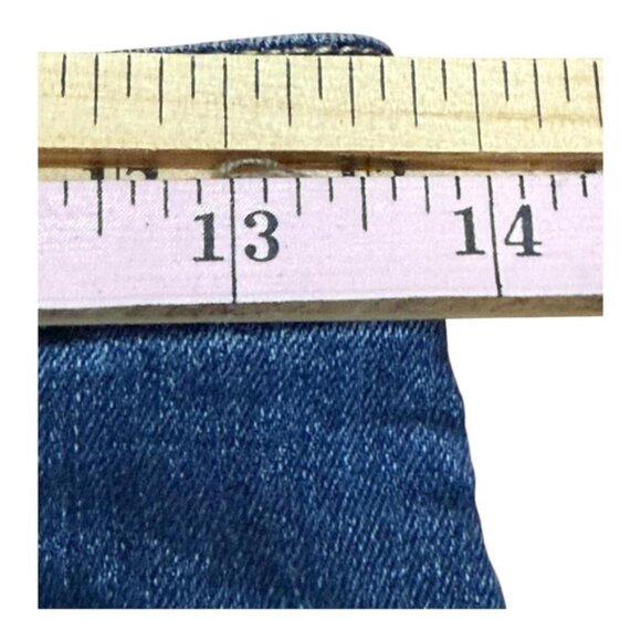 Garage Denim Shorts Womens Size 9 Blue Cuffed High Rise Casual Stretch Jean - Picture 3 of 7